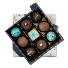 Christmas "star night" box 9 pralines and truffles 135g 5407008470036 The Belgian Chocolate Makers