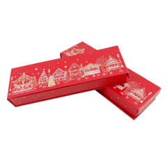 Christmas village box 14 pralines and truffles 225g 5407008478490 The Belgian Chocolate Makers