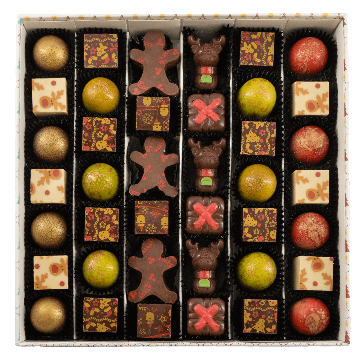 Christmas winter wonderland 40 pralines 590g 5407008478551 The Belgian Chocolate Makers