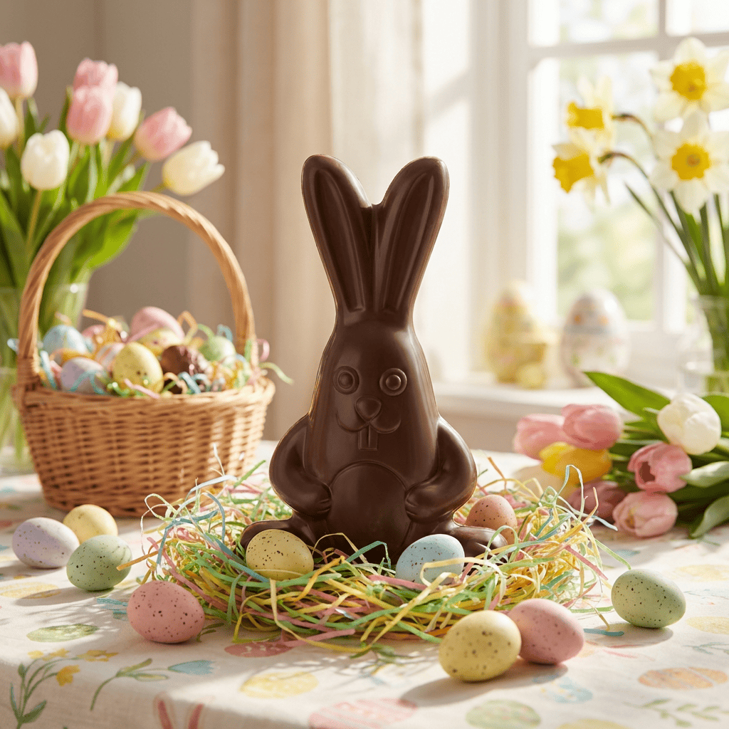 Cool dark chocolate bunny 170g 5407008475031 The Belgian Chocolate Makers
