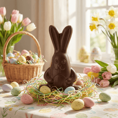 Cool dark chocolate bunny 170g 5407008475031 The Belgian Chocolate Makers