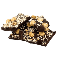 Dark chocolate broken bars with hazelnut 5407008479114 The Belgian Chocolate Makers