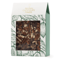 Dark chocolate broken bars with pecan 5407008479244 The Belgian Chocolate Makers