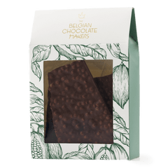 Dark chocolate broken bars with puffed rice 5407008479220 The Belgian Chocolate Makers