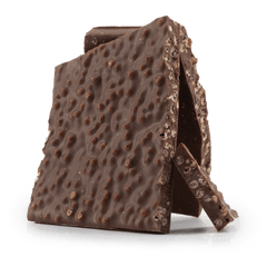 Dark chocolate broken bars with puffed rice 5407008479220 The Belgian Chocolate Makers