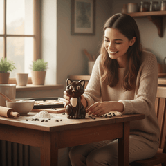 Dark chocolate cat 100g 5407008478407 The Belgian Chocolate Makers