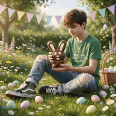 Dark chocolate crazy bunny 130g 5407008471927 The Belgian Chocolate Makers