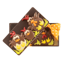 Dark chocolate Easter eggs bar 105g 5407008478087 The Belgian Chocolate Makers