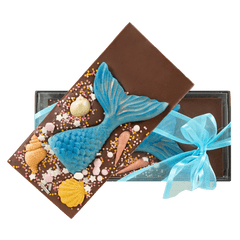 Dark chocolate mermaid bar 140g 5407008475772 The Belgian Chocolate Makers