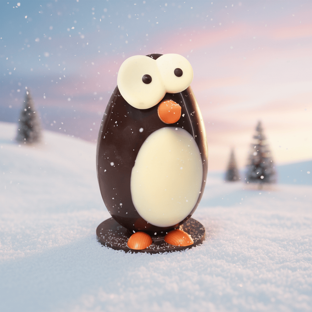 Dark chocolate penguin 300g 5407008475017 The Belgian Chocolate Makers