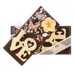 Dark chocolate red love bar 120g 5407008477172 The Belgian Chocolate Makers