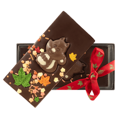 Dark chocolate squirrel bar 125g 5407008476786 The Belgian Chocolate Makers