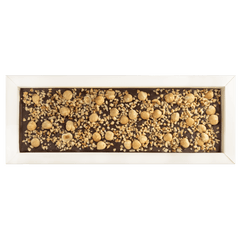 Fantasy dark chocolate bar 375 grs with Piedmont hazelnut chunks 5407008478995 The Belgian Chocolate Makers