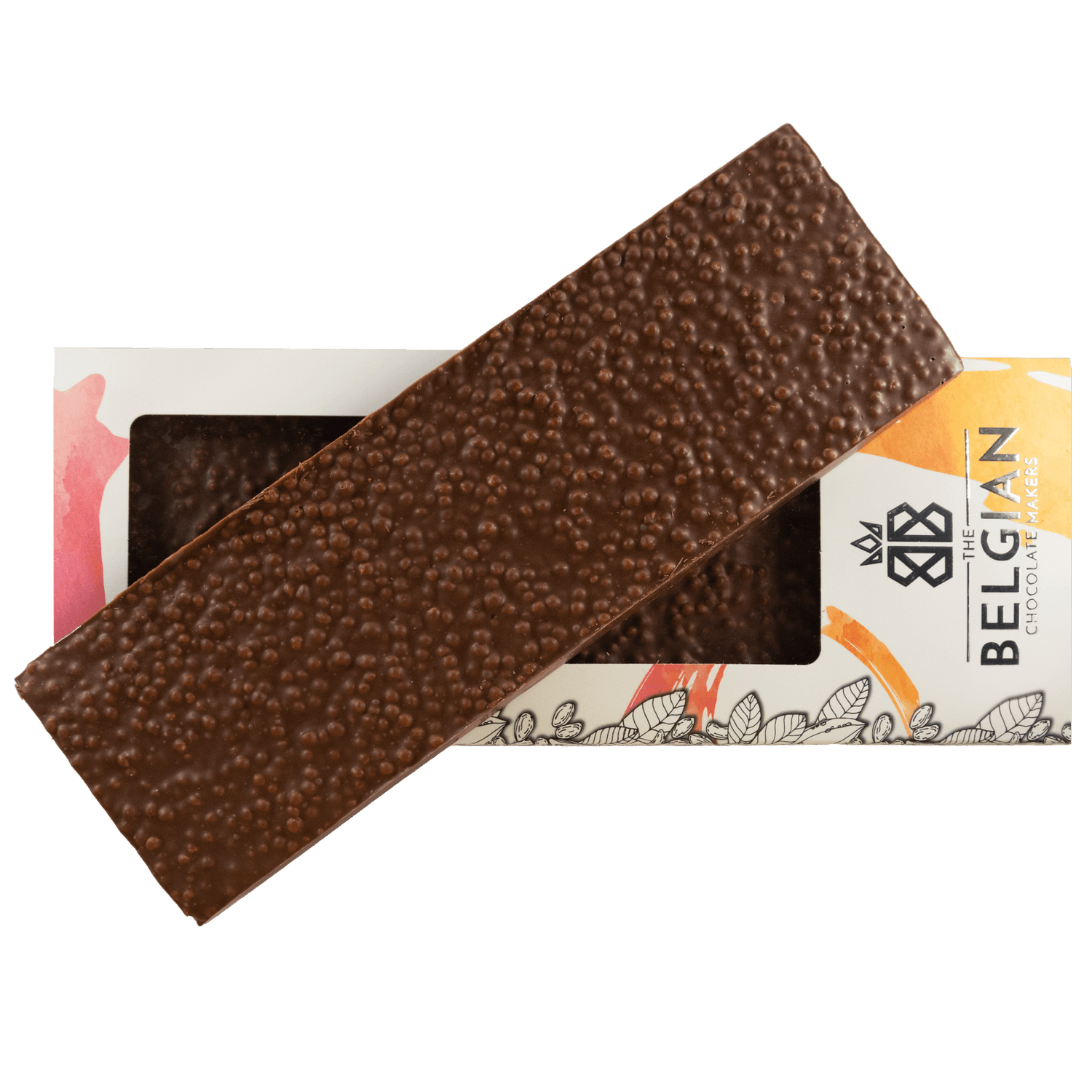 Fantasy milk chocolate bar 375 grs with crispy rice 5407008479107 The Belgian Chocolate Makers