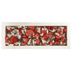 Fantasy milk chocolate bar 550 grs with cacao nibs, strawberry and coconut chunks 5407008479022 The Belgian Chocolate Makers