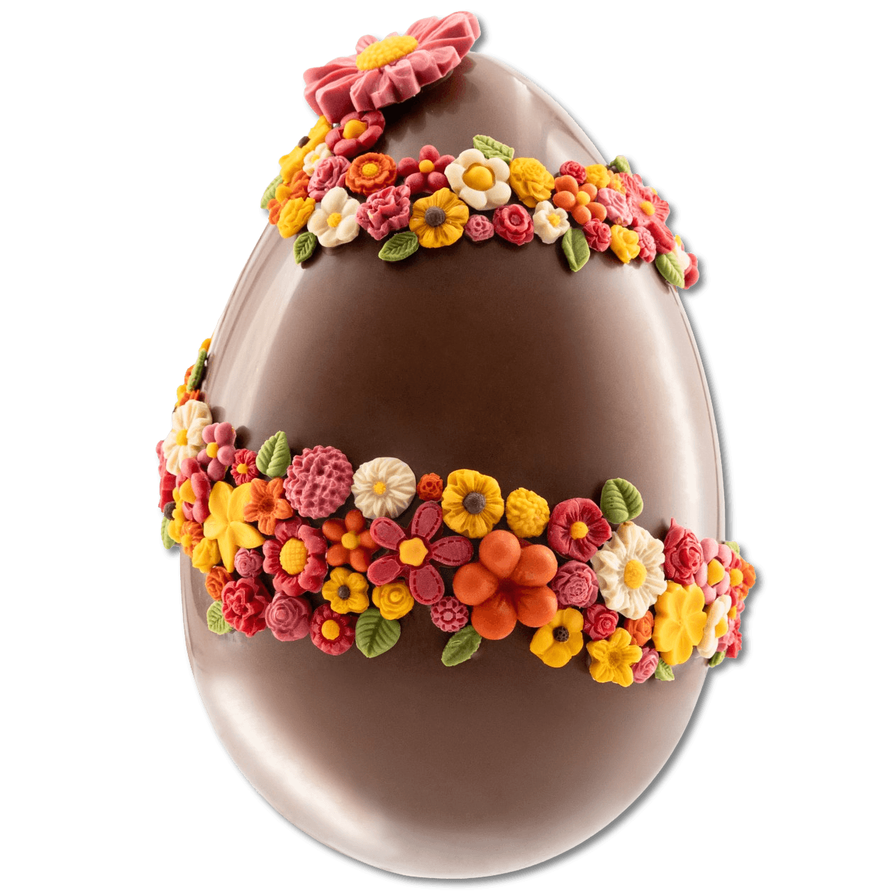 Flowers Easter egg milk chocolate 500g with mini eggs inside 5407008478155 The Belgian Chocolate Makers