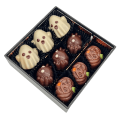 Halloween box of 9 Belgian pralines 135g 5407008470173 The Belgian Chocolate Makers
