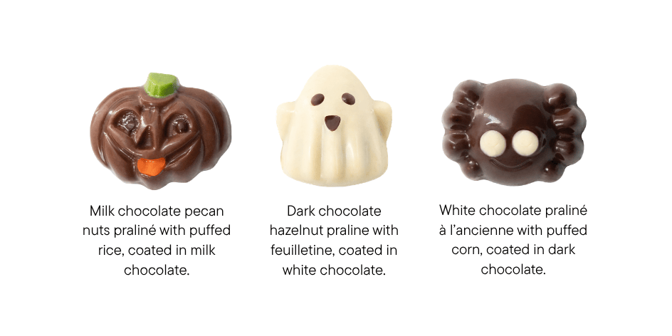 Halloween box of 9 Belgian pralines 135g 5407008470173 The Belgian Chocolate Makers