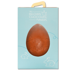 Happy Easter milk chocolate egg 450g 5407008478193 The Belgian Chocolate Makers