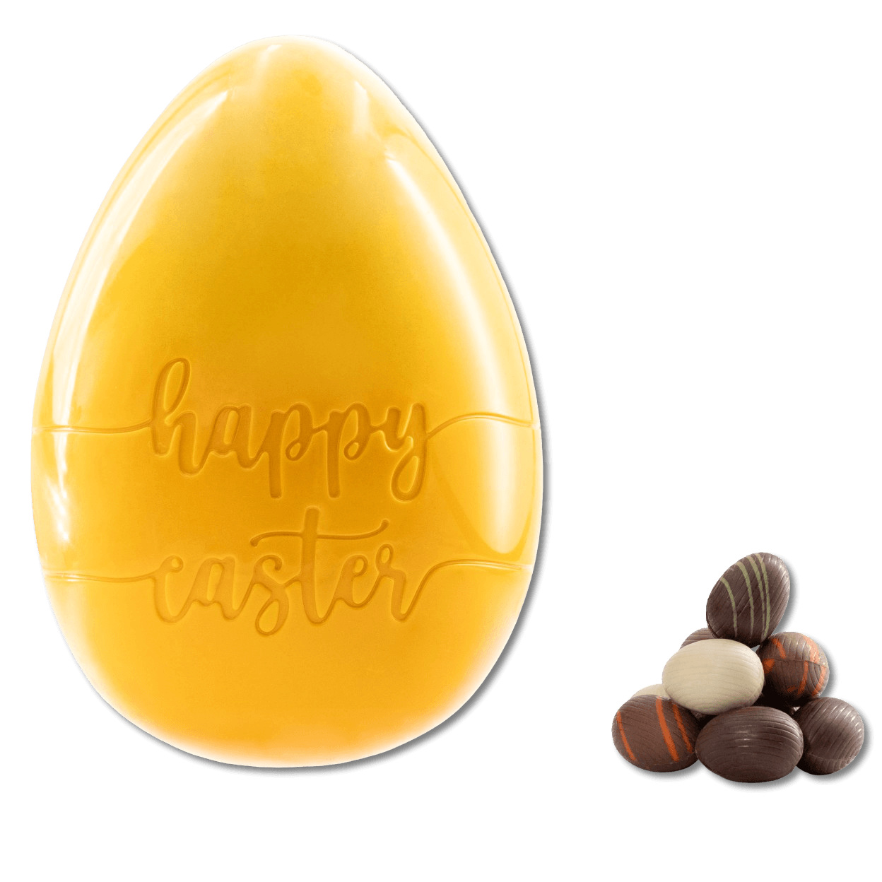 Happy Easter white chocolate egg 450g 5407008478216 The Belgian Chocolate Makers