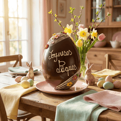 Joyeuses Pâques dark chocolate Easter egg 800g 5407008479633 The Belgian Chocolate Makers