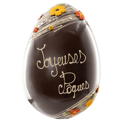 Joyeuses Pâques dark chocolate Easter egg 800g 5407008479633 The Belgian Chocolate Makers