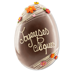 Joyeuses Pâques milk chocolate Easter egg 800g 5407008479640 The Belgian Chocolate Makers