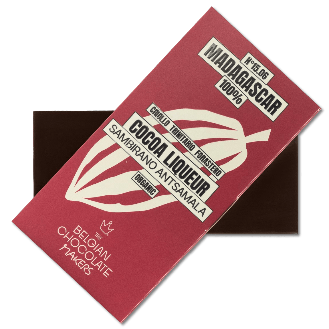 Liqueur bar origin Madagascar 100% 5407008475741 The Belgian Chocolate Makers