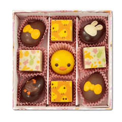 Looping box of 9 Easter pralines 135g 5407008478810 The Belgian Chocolate Makers