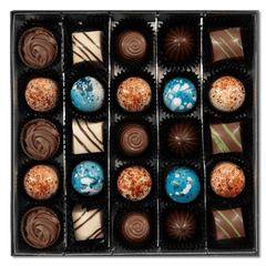 Luxury Belgian chocolate box with 25 pralines 375g 5407008474621 The Belgian Chocolate Makers