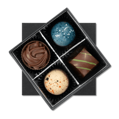 Luxury Belgian chocolate box with 4 pralines 50g 5407008475079 The Belgian Chocolate Makers