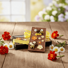 Milk chocolate bee bar 110g 5407008478988 The Belgian Chocolate Makers