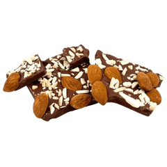 Milk chocolate broken bars with almond 5407008479312 The Belgian Chocolate Makers