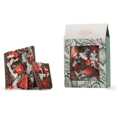 Milk chocolate broken bars with coconut, strawberry, cacao nibs 5407008479237 The Belgian Chocolate Makers