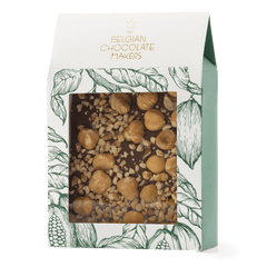 Milk chocolate broken bars with hazelnuts 5407008479145 The Belgian Chocolate Makers