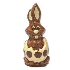 Milk chocolate bunny in an egg 5407008476182 The Belgian Chocolate Makers