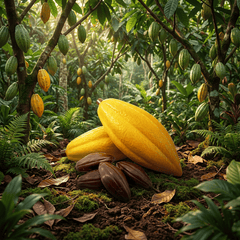Milk chocolate cacao pod with pralines 100g 5407008478933 The Belgian Chocolate Makers