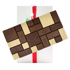 Milk chocolate Christmas advent calendar bar 200g 5407008470050 The Belgian Chocolate Makers