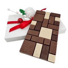 Milk chocolate Christmas advent calendar bar 200g 5407008470050 The Belgian Chocolate Makers