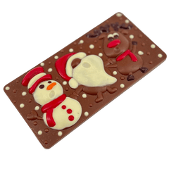 Milk chocolate Christmas friends bar 100g 5407008478605 The Belgian Chocolate Makers