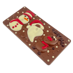 Milk chocolate Christmas friends bar 100g 5407008478605 The Belgian Chocolate Makers