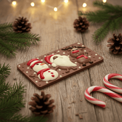 Milk chocolate Christmas friends bar 100g 5407008478605 The Belgian Chocolate Makers