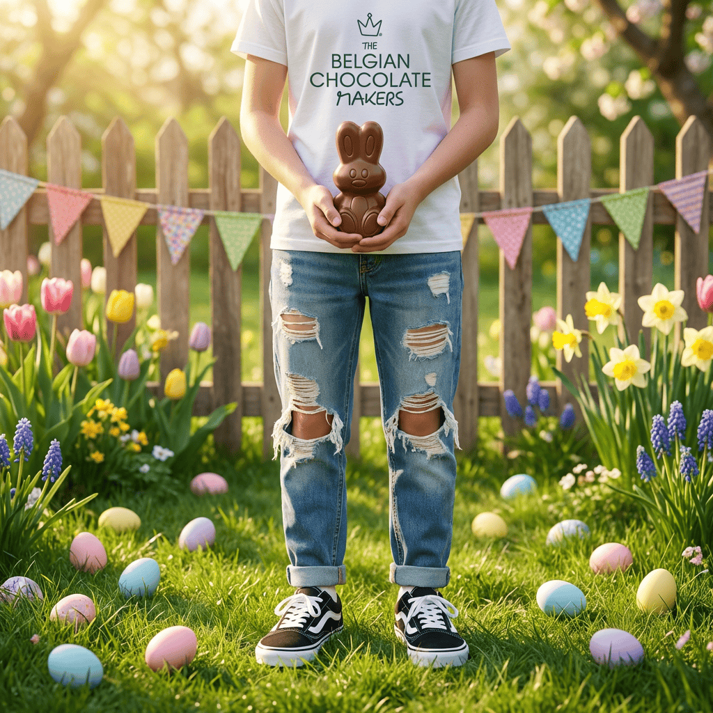 Milk chocolate Easter bunny 45g 5407008472054 The Belgian Chocolate Makers