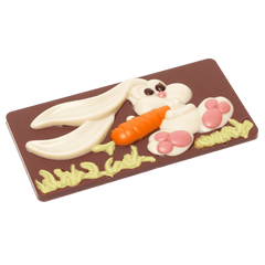 Milk chocolate Easter bunny bar 100g 5407008478063 The Belgian Chocolate Makers