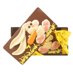Milk chocolate Easter bunny bar 100g 5407008478063 The Belgian Chocolate Makers
