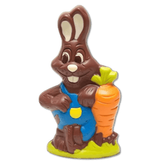 Milk chocolate Easter bunny with carrot 170g 5407008477851 The Belgian Chocolate Makers