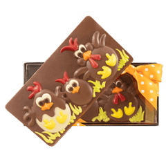Milk chocolate Easter eggs bar 105g 5407008478070 The Belgian Chocolate Makers