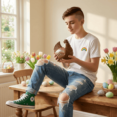Milk chocolate Easter hen 120g 5407008472139 The Belgian Chocolate Makers
