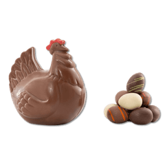 Milk chocolate Easter hen 120g 5407008472139 The Belgian Chocolate Makers