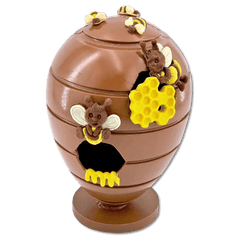 Milk chocolate honeycomb Easter egg 500g 5407008478773 The Belgian Chocolate Makers